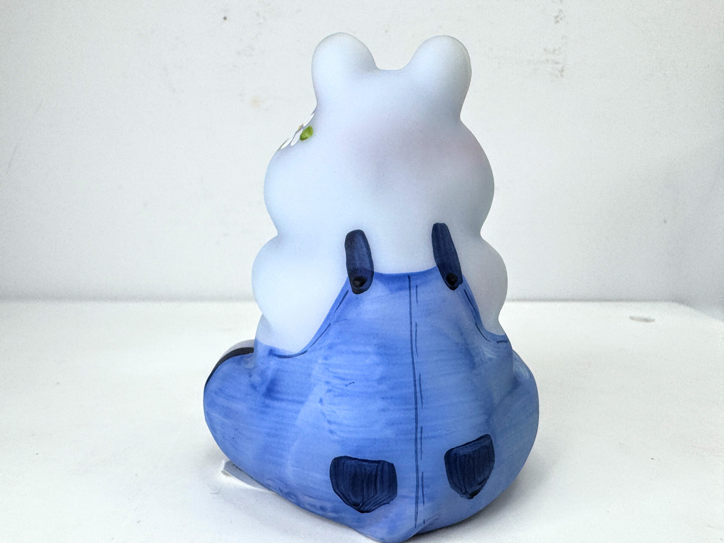 Fenton 100 Years Blue Burmese Hippo Hand Painted QVC 2005 signed M Young A1059
