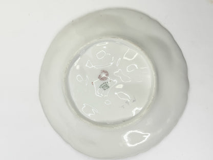 Charles Field Haviland Limoges Oyster Plate Antique Pink & violet Floral A493