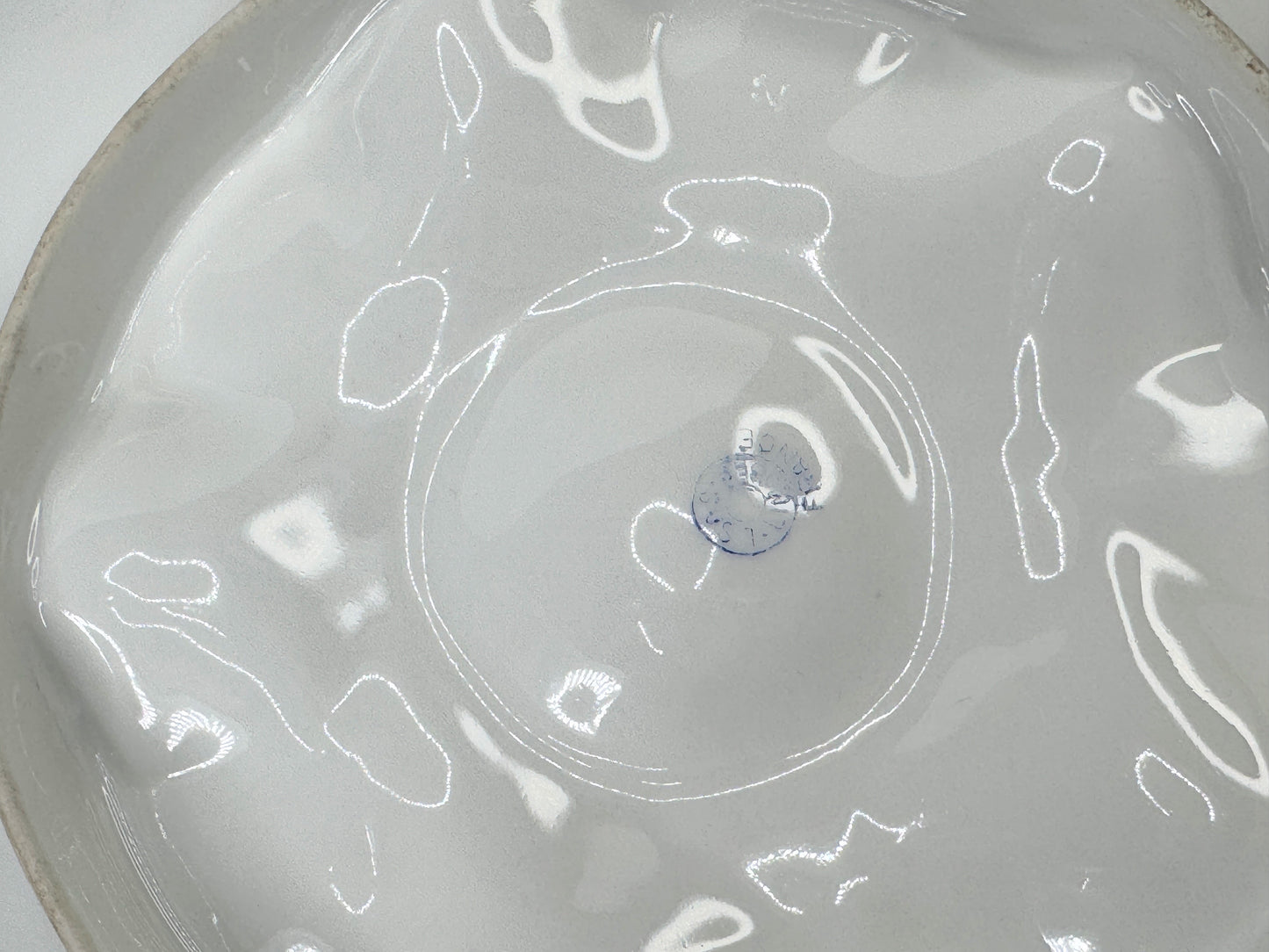 Antique Limoges Oyster Plate with Gold Paste c.1890-1920 8.5" A495