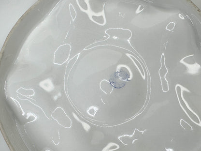 Antique Limoges Oyster Plate with Gold Paste c.1890-1920 8.5" A495