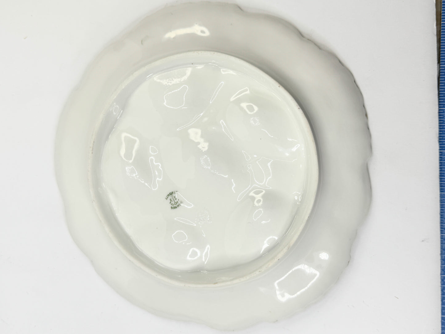 Antique Oyster Plate Hand Painted Flowers - Limoges Porcelain - France 8.5" A499