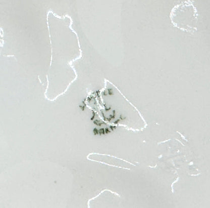 Antique Oyster Plate Hand Painted Flowers - Limoges Porcelain - France 8.5" A499