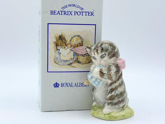 Beatrix Potter Royal Albert "Miss Moppet" porcelain figurine 19854 w/box MC1670