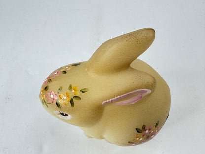 Fenton Hand-Painted Burmese Satin Glass Bunny Figurine A1131