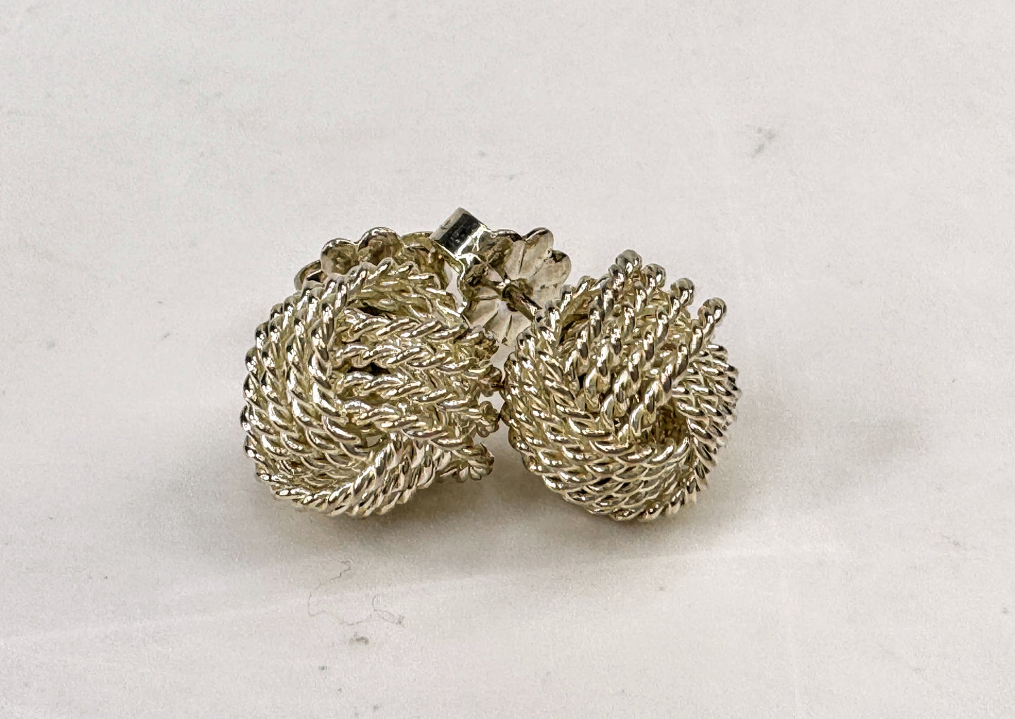 Tiffany & Co. Somerset Twist Knot earrings crafted from sterling silver JR1819