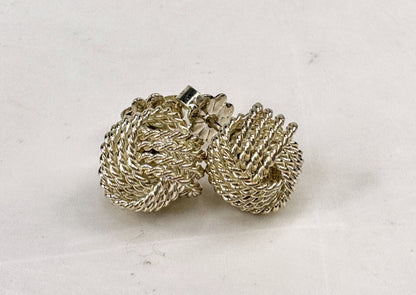 Tiffany & Co. Somerset Twist Knot earrings crafted from sterling silver JR1819