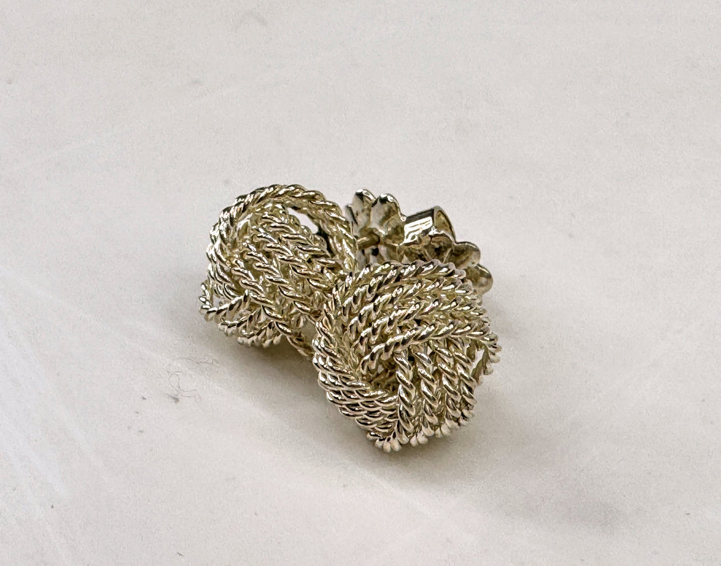 Tiffany & Co. Somerset Twist Knot earrings crafted from sterling silver JR1819