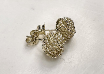Tiffany & Co. Somerset Twist Knot earrings crafted from sterling silver JR1819