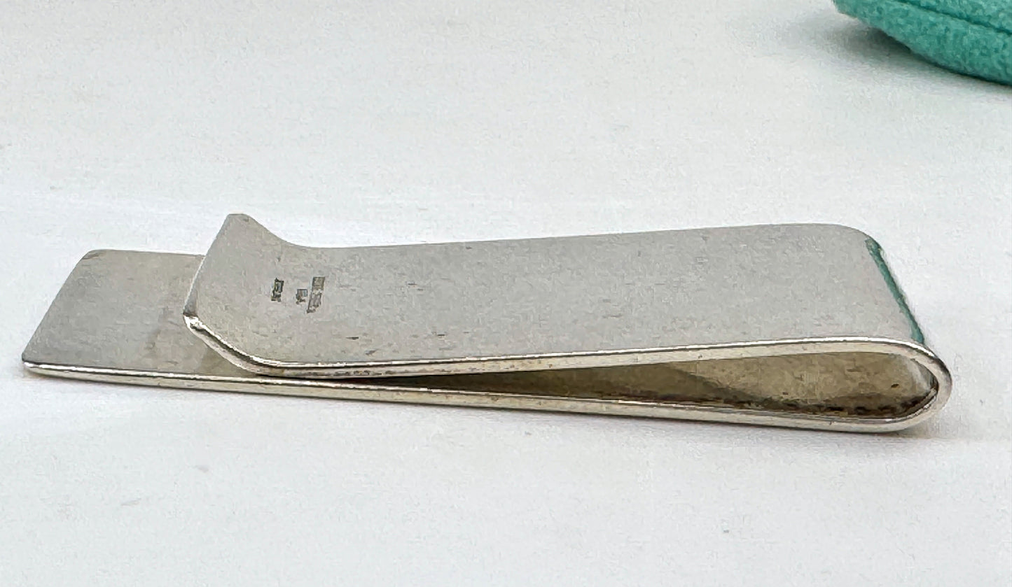 Vintage Georg Jensen Sterling Silver Money Clip Engraved #50A Denmark 29g SS465
