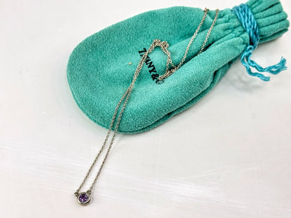 Tiffany & Co. Elsa Peretti Color by the Yard Amethyst Pendant Necklace JR1822