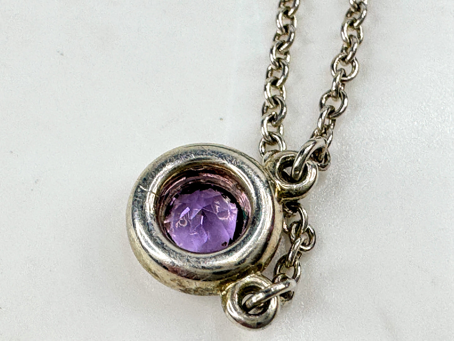 Tiffany & Co. Elsa Peretti Color by the Yard Amethyst Pendant Necklace JR1822