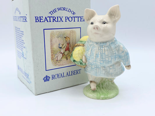 Royal Albert Beatrix Potter Little Pig Robinson Figurine Vintage England CB1648