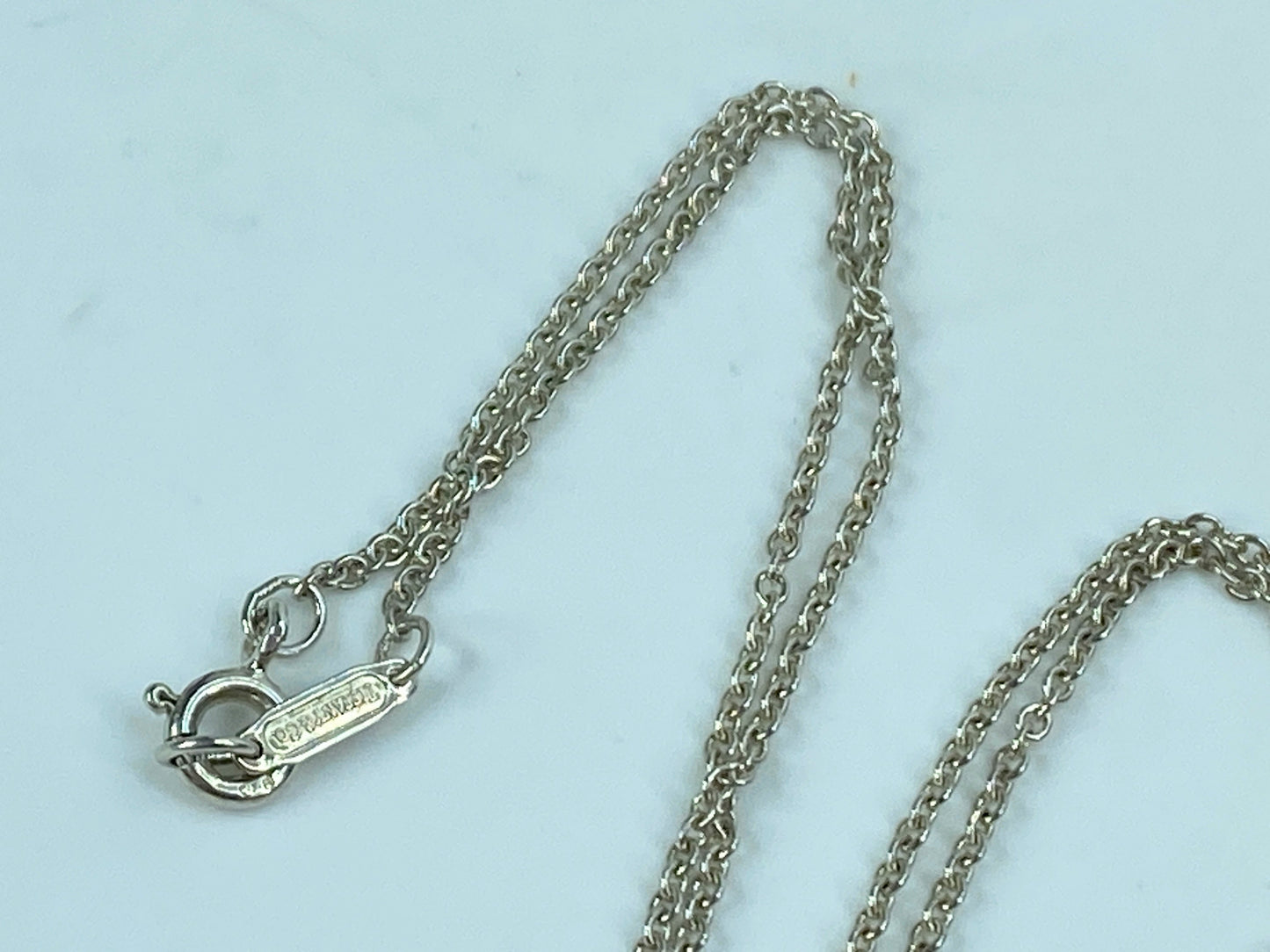 Tiffany & Co Sterling Silver Frank Gehry 2" Double Orchid Pendant Necklace JR699