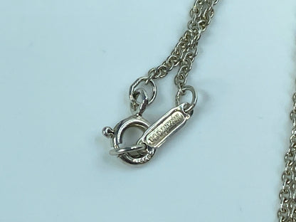 Tiffany & Co Sterling Silver Frank Gehry 2" Double Orchid Pendant Necklace JR699