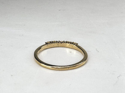 14K Gold 2mm Opal Band Ring Size 6.75 Stackable New JR1840