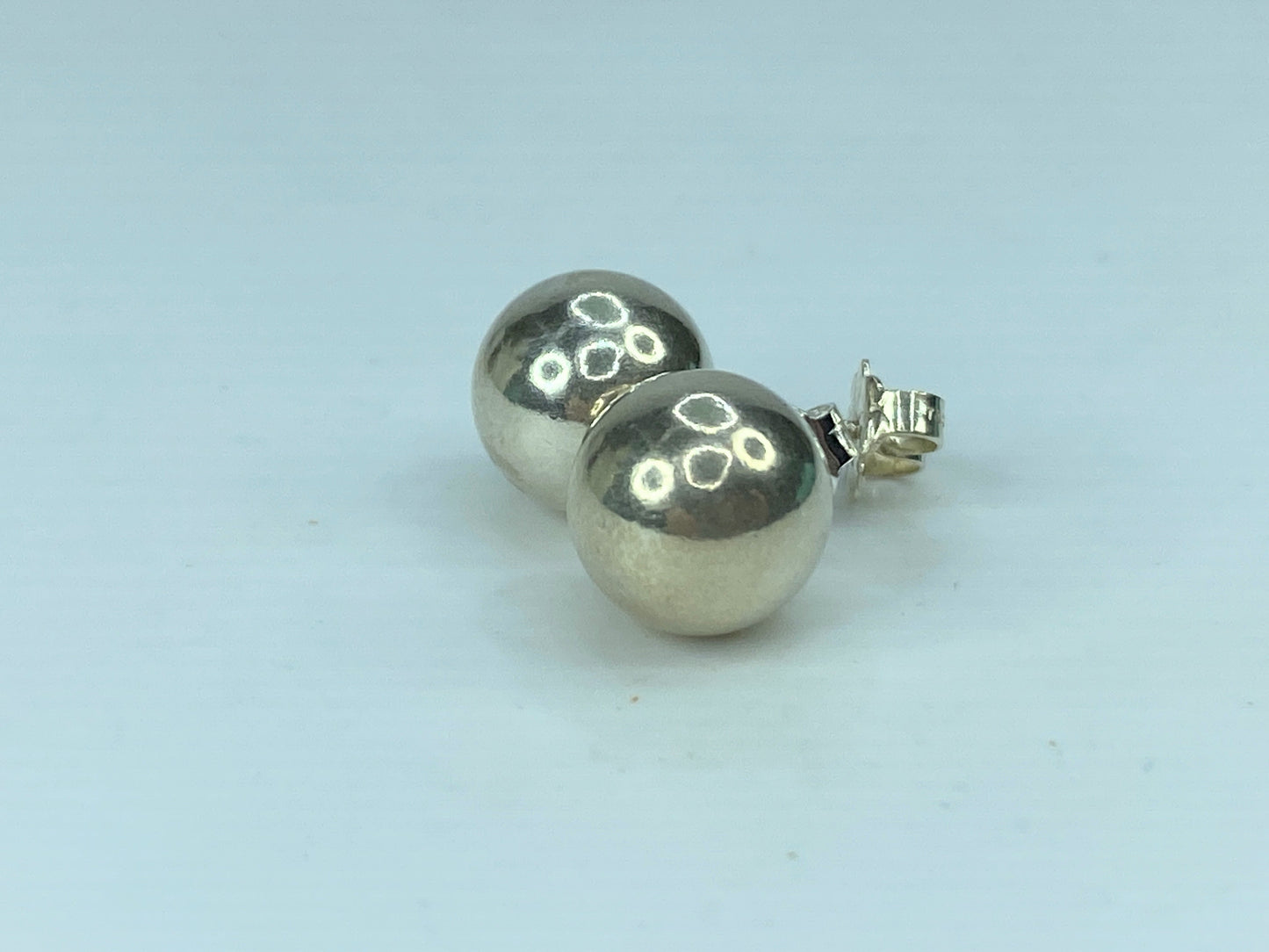 Tiffany & Co. Hard Wear Sterling Silver Ball Stud Earrings w/bag JR576