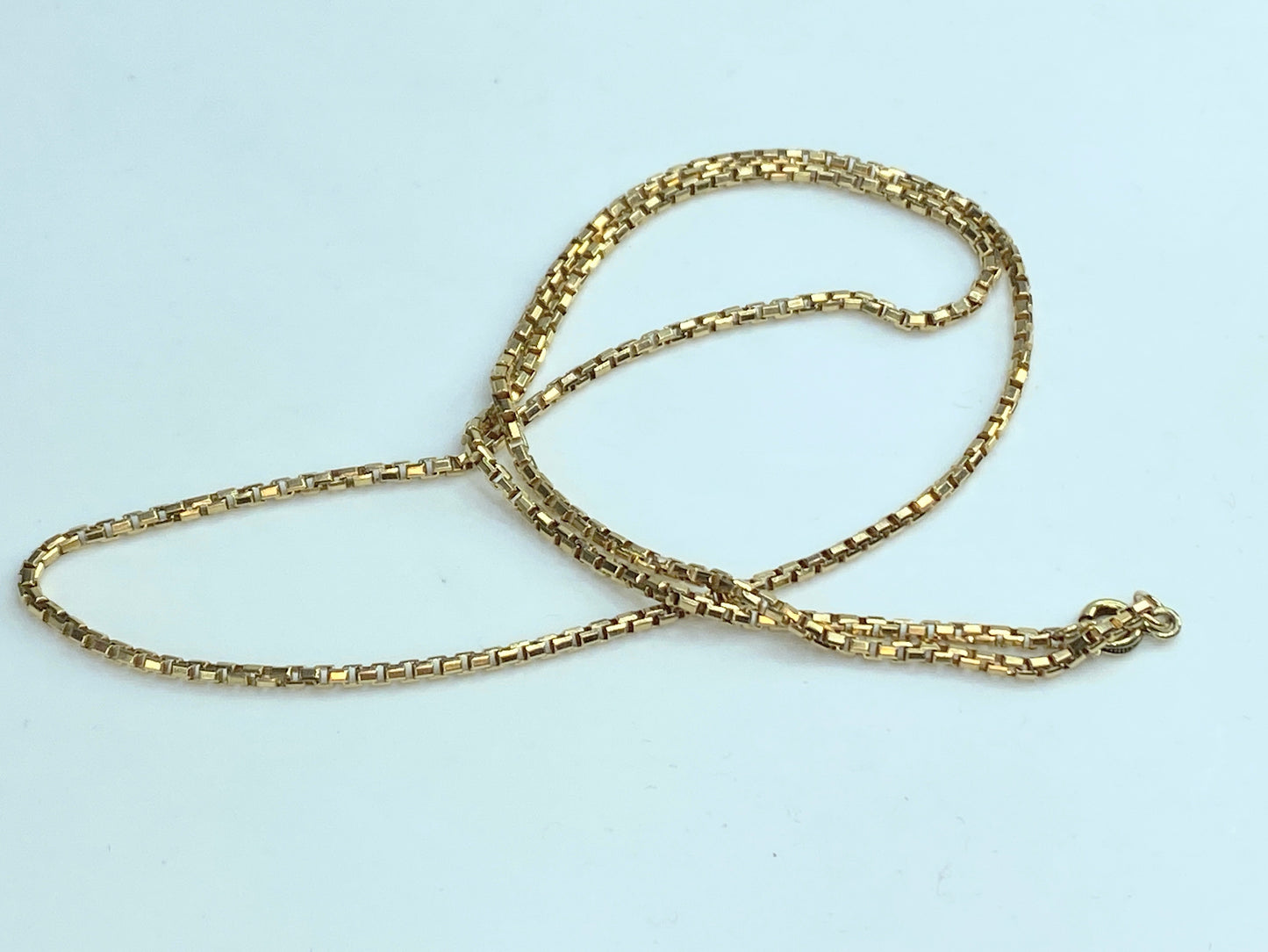 Art Deco 18K yellow gold Fanny link chain 18" 8.5g JR0063