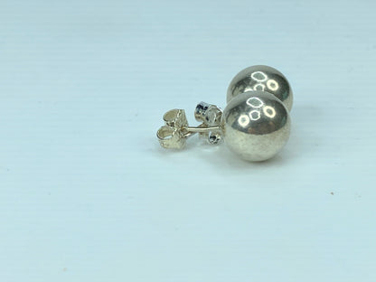Tiffany & Co. Hard Wear Sterling Silver Ball Stud Earrings w/bag JR576