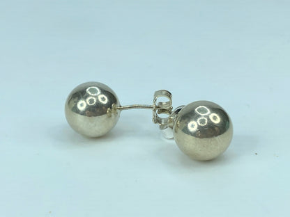Tiffany & Co. Hard Wear Sterling Silver Ball Stud Earrings w/bag JR576