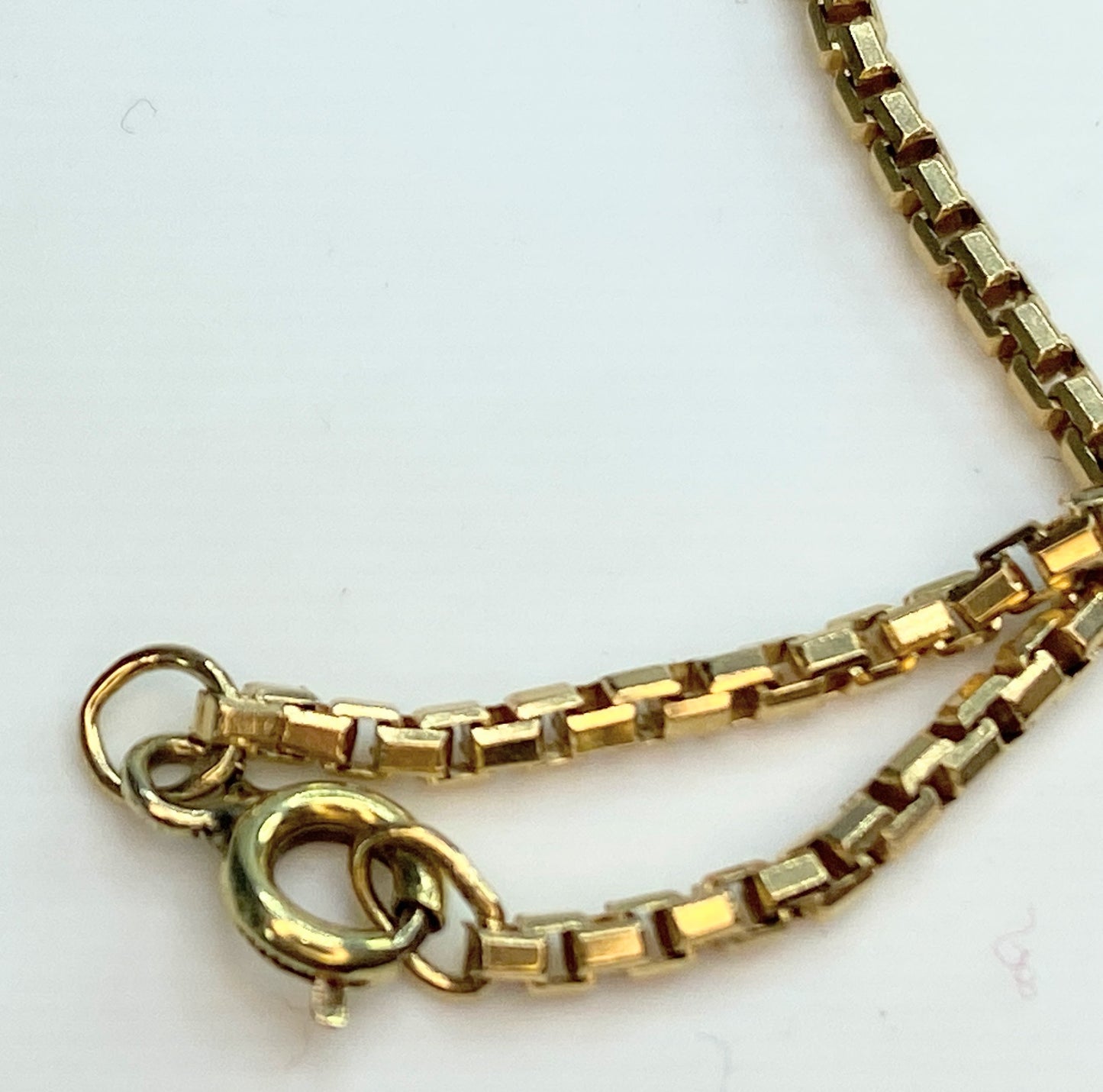 Art Deco 18K yellow gold Fanny link chain 18" 8.5g JR0063