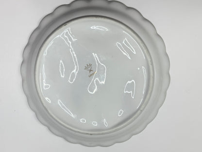 Antique Limoges Oyster Plate Turkey Iridescent & Gold Gilt Mussel Shells A660