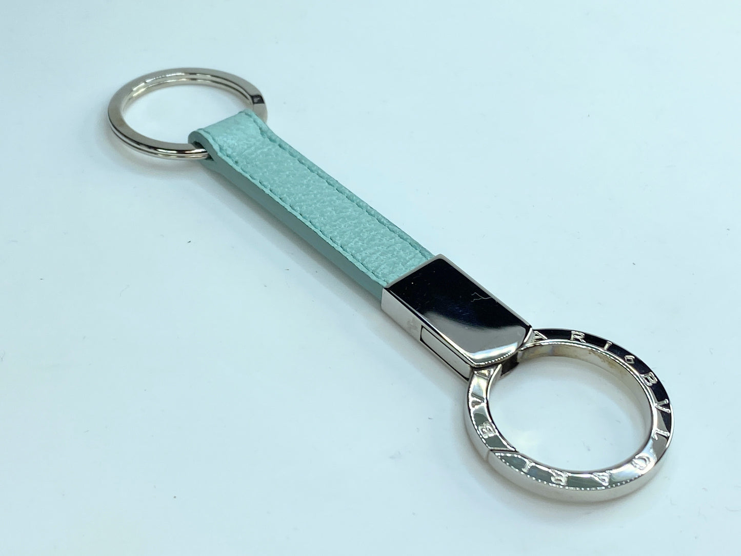 Bvlgari BB Man Orion Turquoise leather Men key Holder 5 1/4" GS180