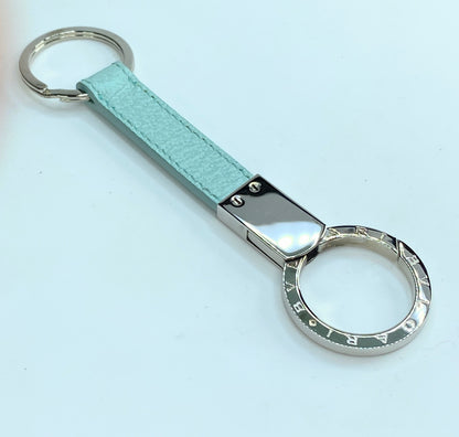 Bvlgari BB Man Orion Turquoise leather Men key Holder 5 1/4" GS180