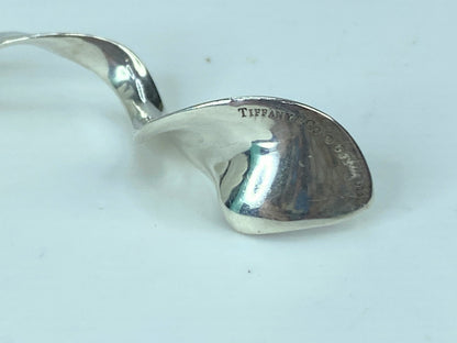 Tiffany & Co Silver 925 Gehry Orchid Necklace 1.75" Pendant necklace 16" JR582