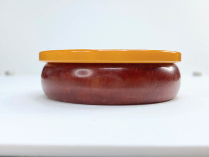 Bakelite Catalin nature grain pattern oxblood burgundy amber color bangle GS182
