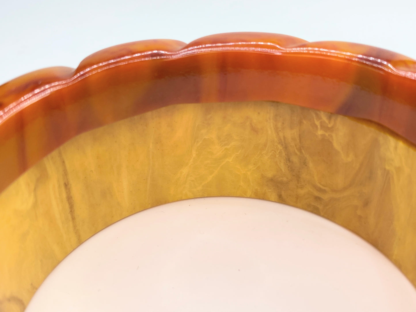 Bakelite Mississippi Swamp Butterscotch and Brown Marble bangles 82.5g