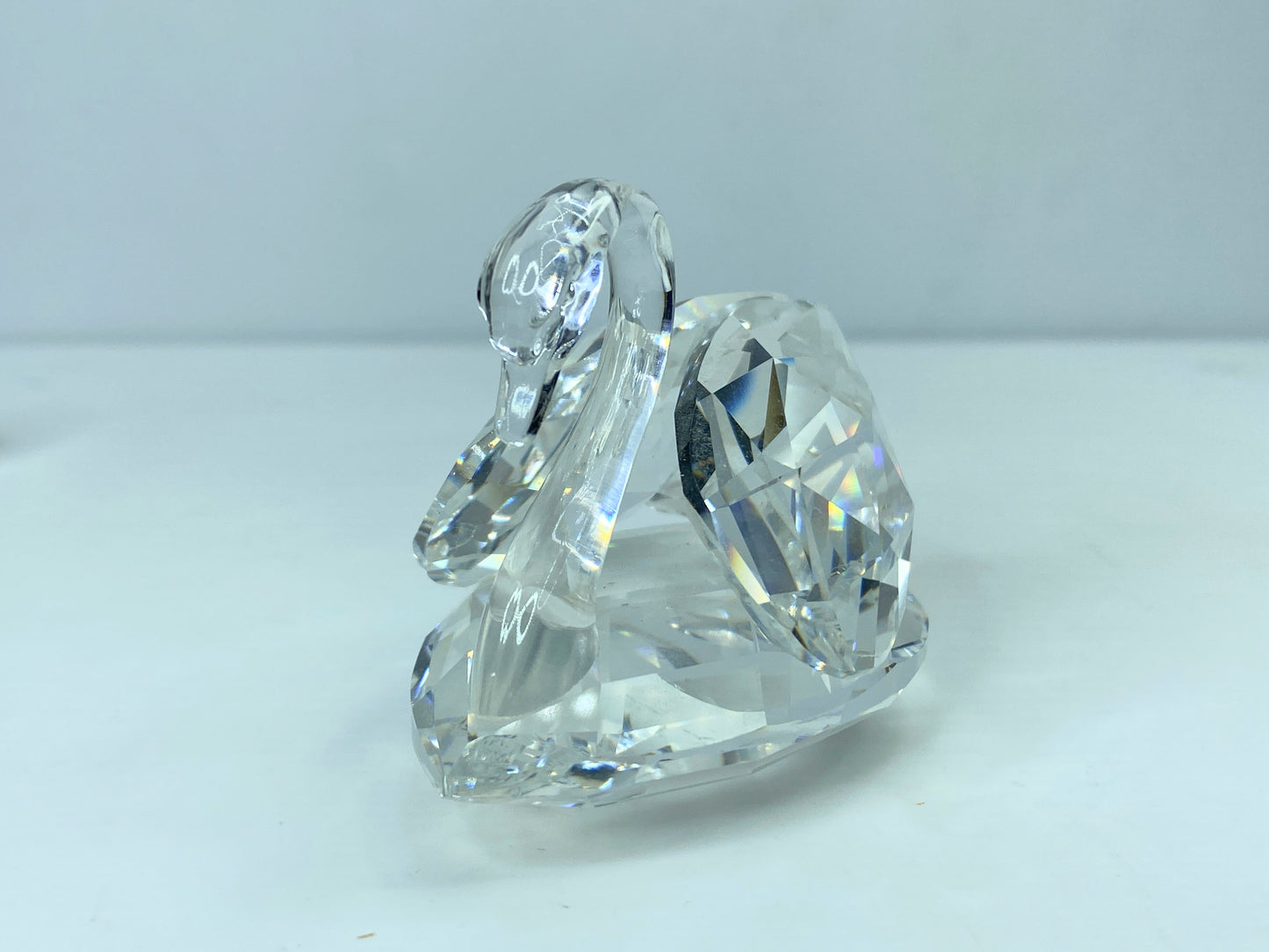 Swarovski Crystal Swan Beauties by the Lake Retired large 2 3/4" COA Mirror S84