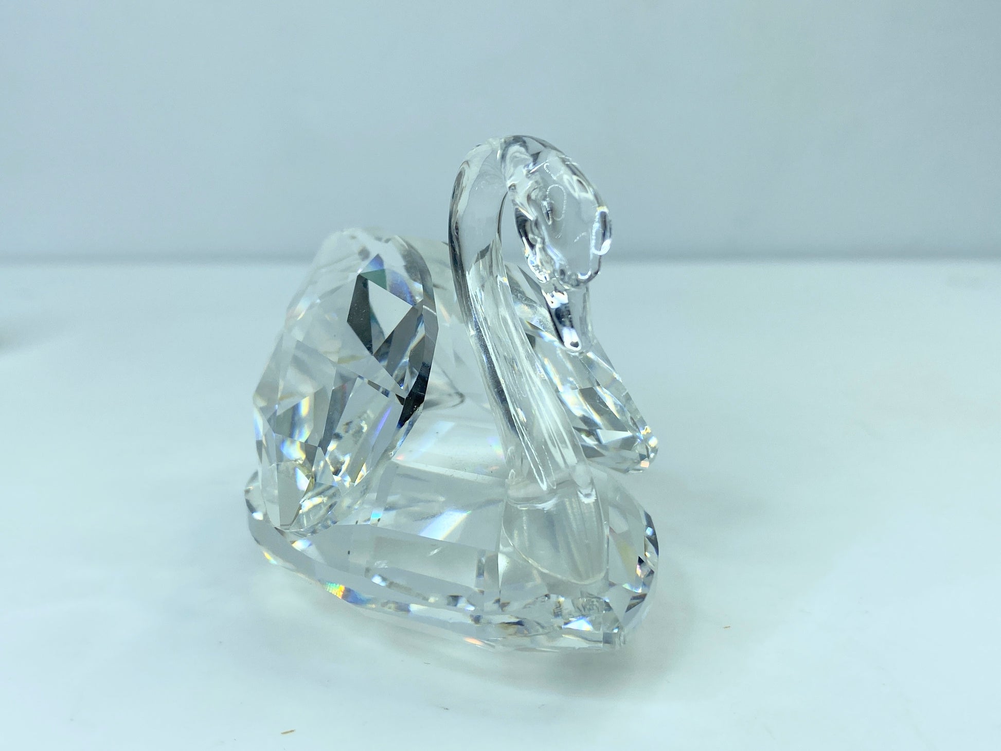 Swarovski Crystal Swan Beauties by the Lake Retired large 2 3/4" COA Mirror S84