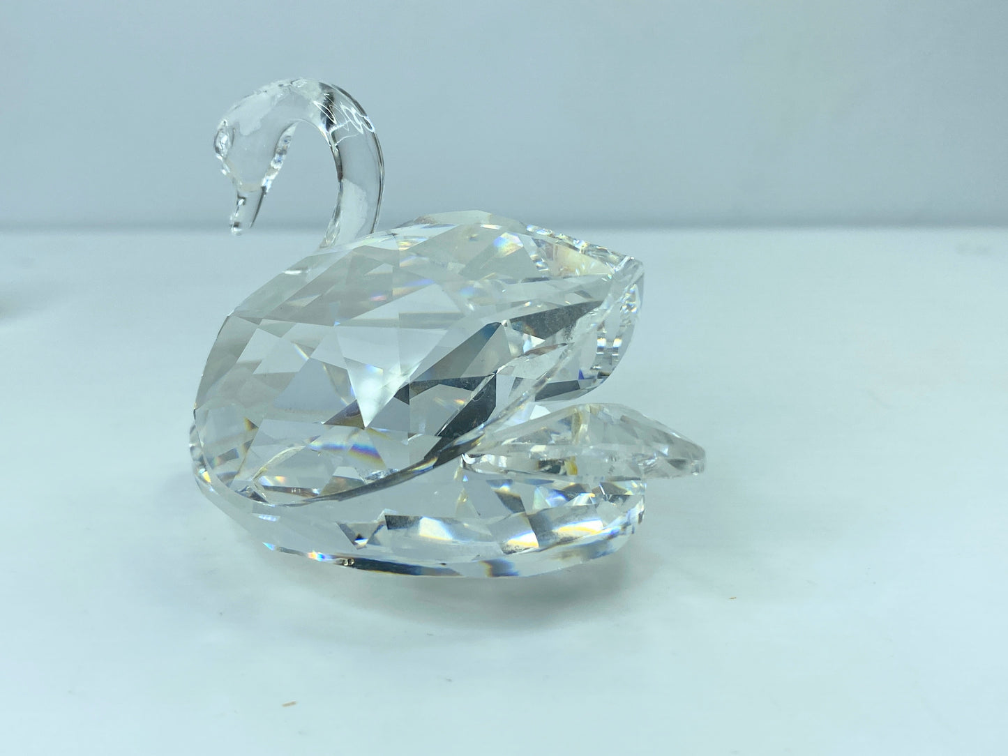 Swarovski Crystal Swan Beauties by the Lake Retired large 2 3/4" COA Mirror S84