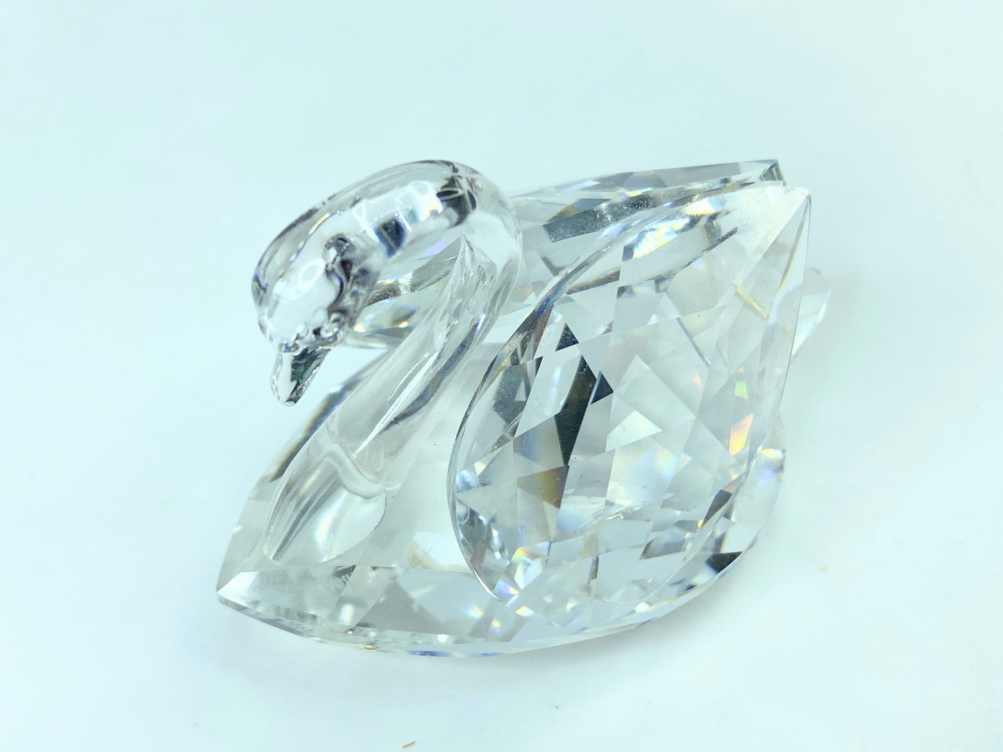 Swarovski Crystal Swan Beauties by the Lake Retired large 2 3/4" COA Mirror S84