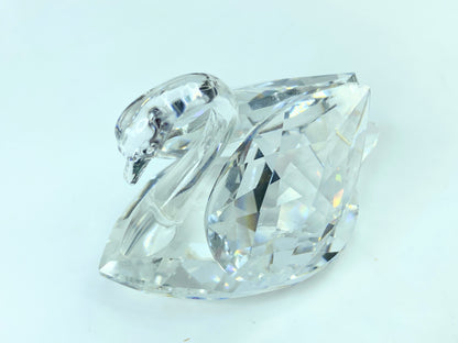 Swarovski Crystal Swan Beauties by the Lake Retired large 2 3/4" COA Mirror S84