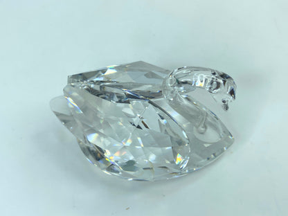 Swarovski Crystal Swan Beauties by the Lake Retired large 2 3/4" COA Mirror S84