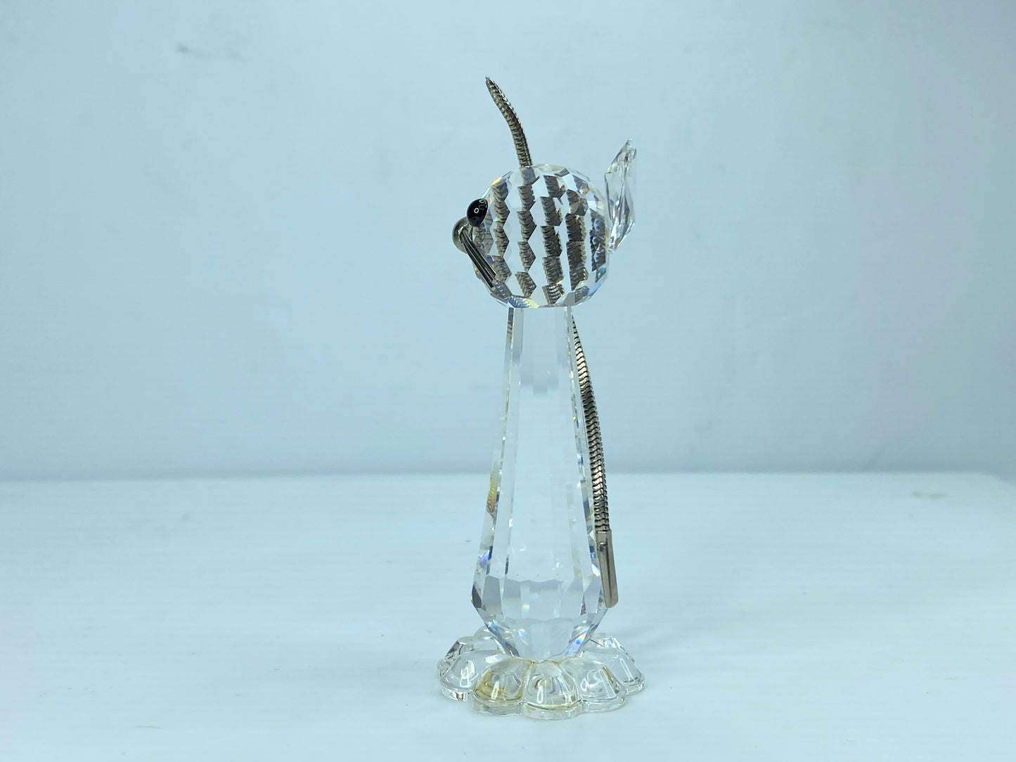 Swarovski Crystal Standing Cat 183274 Wire Whiskers & Tail Retired Figurine S77