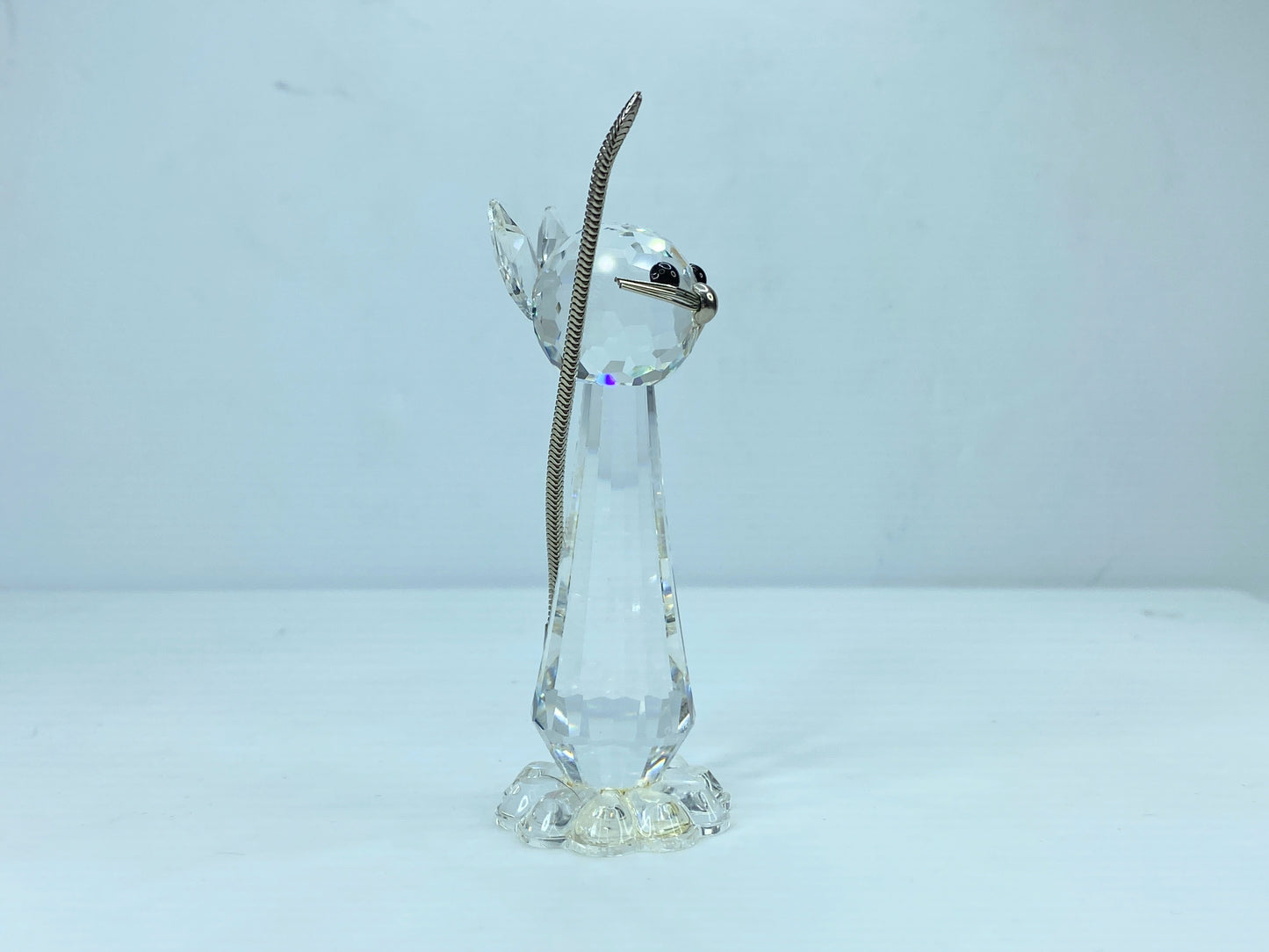 Swarovski Crystal Standing Cat 183274 Wire Whiskers & Tail Retired Figurine S77
