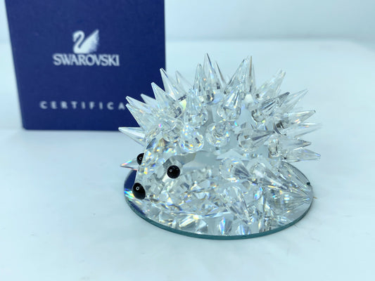 Swarovski Crystal Large 'Hedgehog' Figurine COA mirror S79