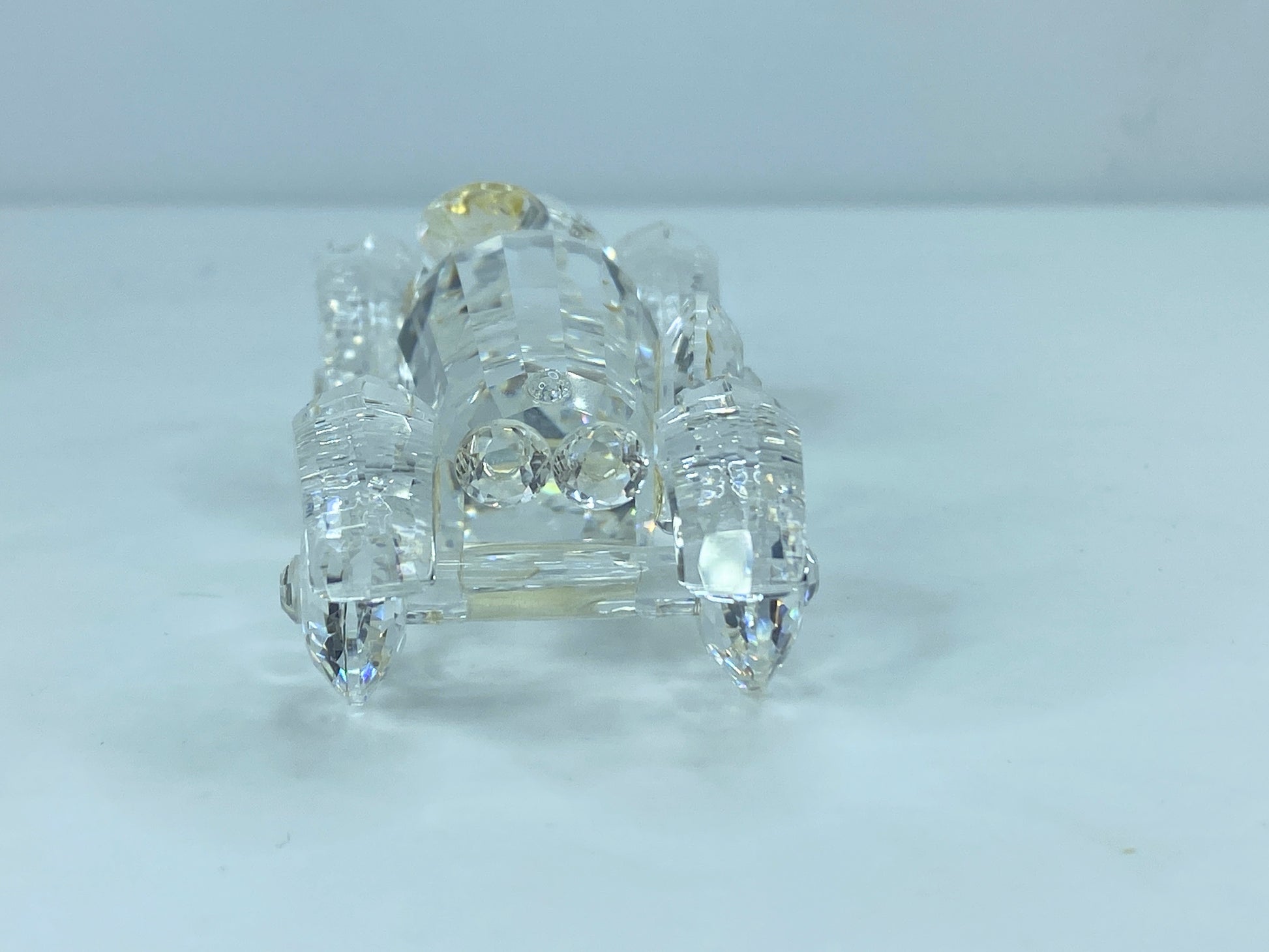 Swarovski Silver Crystal Figurine, Old Timer Vintage Car COA, display mirror S86