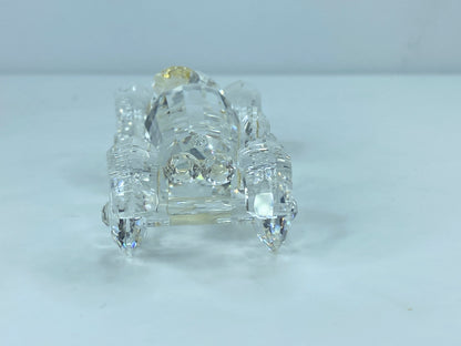 Swarovski Silver Crystal Figurine, Old Timer Vintage Car COA, display mirror S86