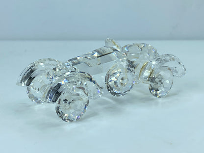 Swarovski Silver Crystal Figurine, Old Timer Vintage Car COA, display mirror S86