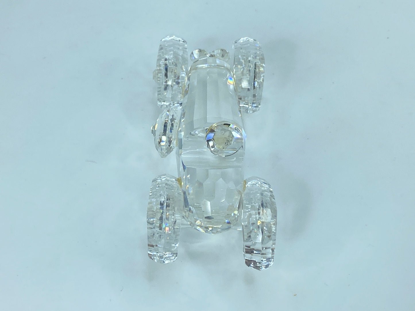 Swarovski Silver Crystal Figurine, Old Timer Vintage Car COA, display mirror S86