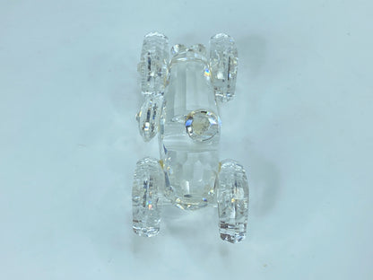 Swarovski Silver Crystal Figurine, Old Timer Vintage Car COA, display mirror S86