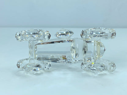 Swarovski Silver Crystal Figurine, Old Timer Vintage Car COA, display mirror S86
