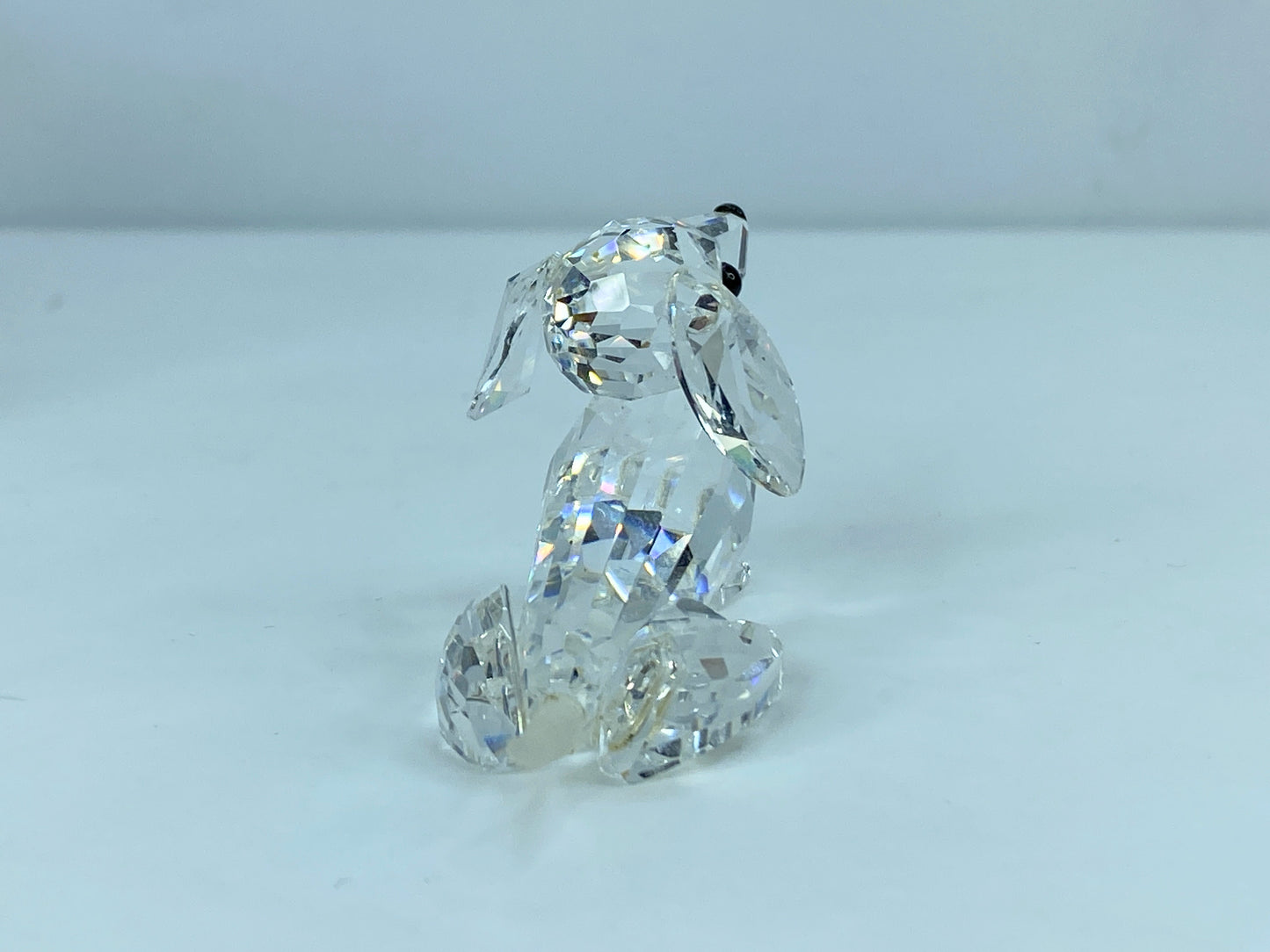 Swarovski Crystal Dachshund w/Frosted Tail Austria Made MIrror COA S88