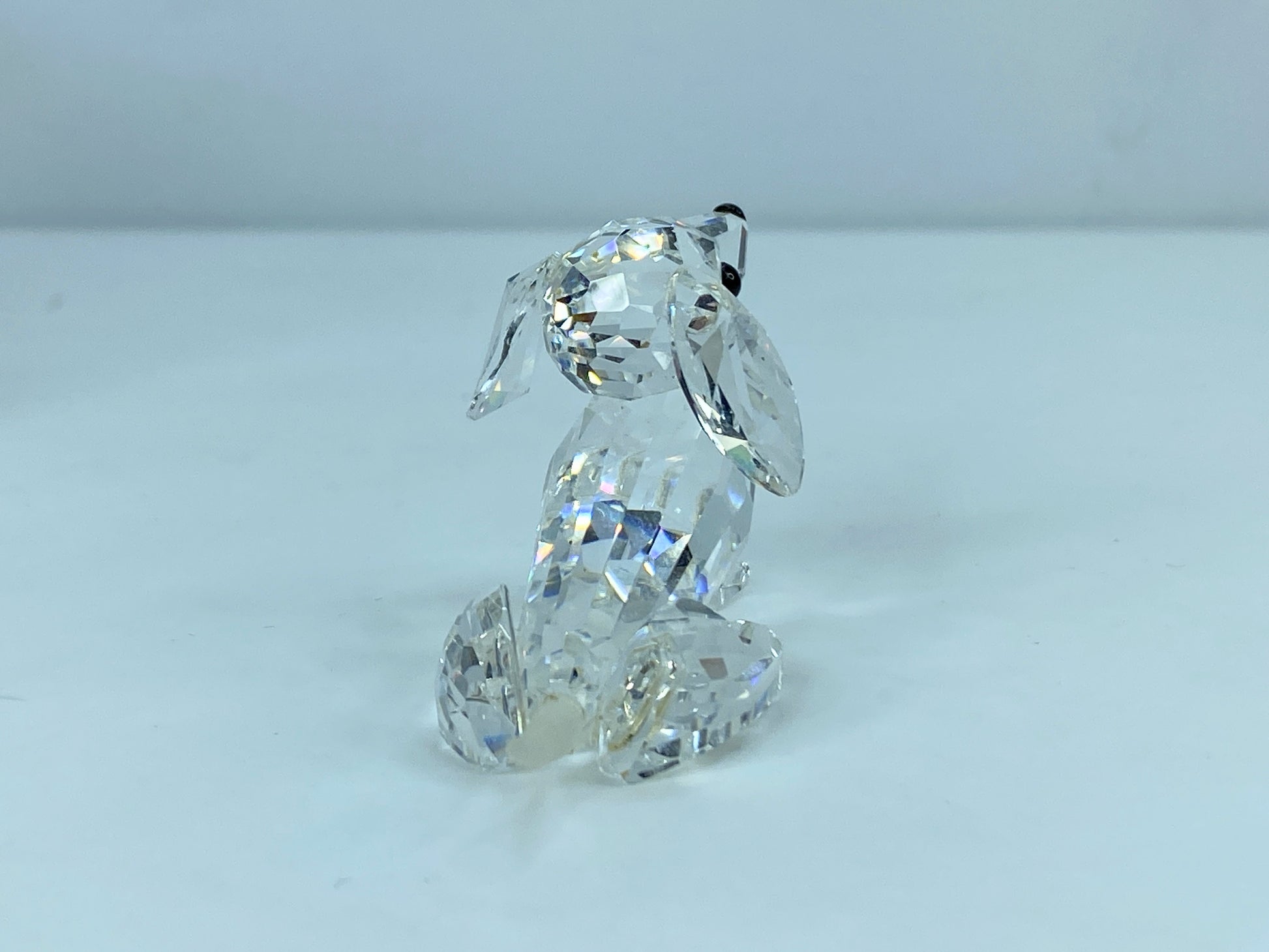 Swarovski Crystal Dachshund w/Frosted Tail Austria Made MIrror COA S88