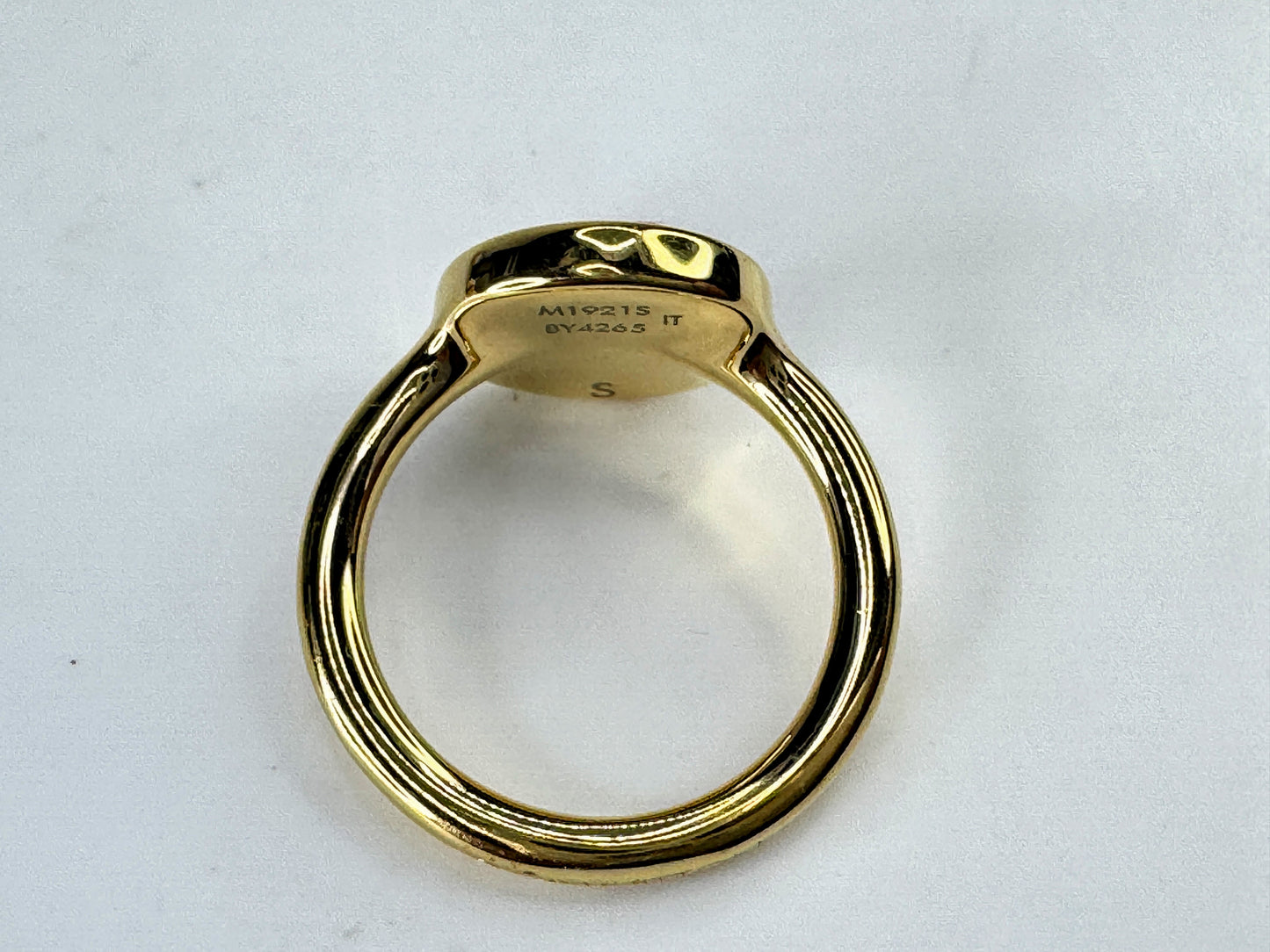 Louis Vuitton LV Confetti fuchsia enamel ring size 5.5 with original pouch GS845