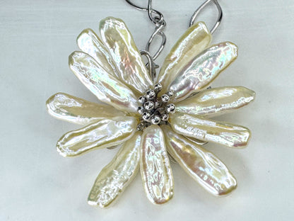 Iridesse by Tiffany & Co Biwa Pearl Flower Sterling Silver Necklace 33.7g JR1875