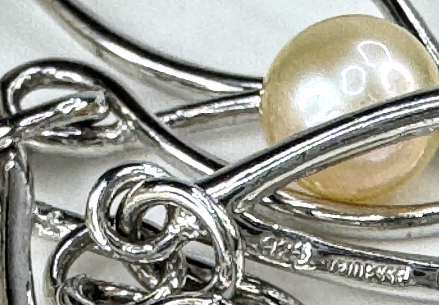 Iridesse by Tiffany & Co Biwa Pearl Flower Sterling Silver Necklace 33.7g JR1875